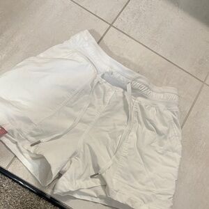 LULU White Drawstring Shorts Size 4